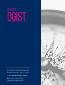 Overall Introduction of DGIST